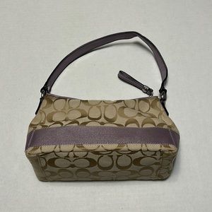 Coach tan/ lilac purse
